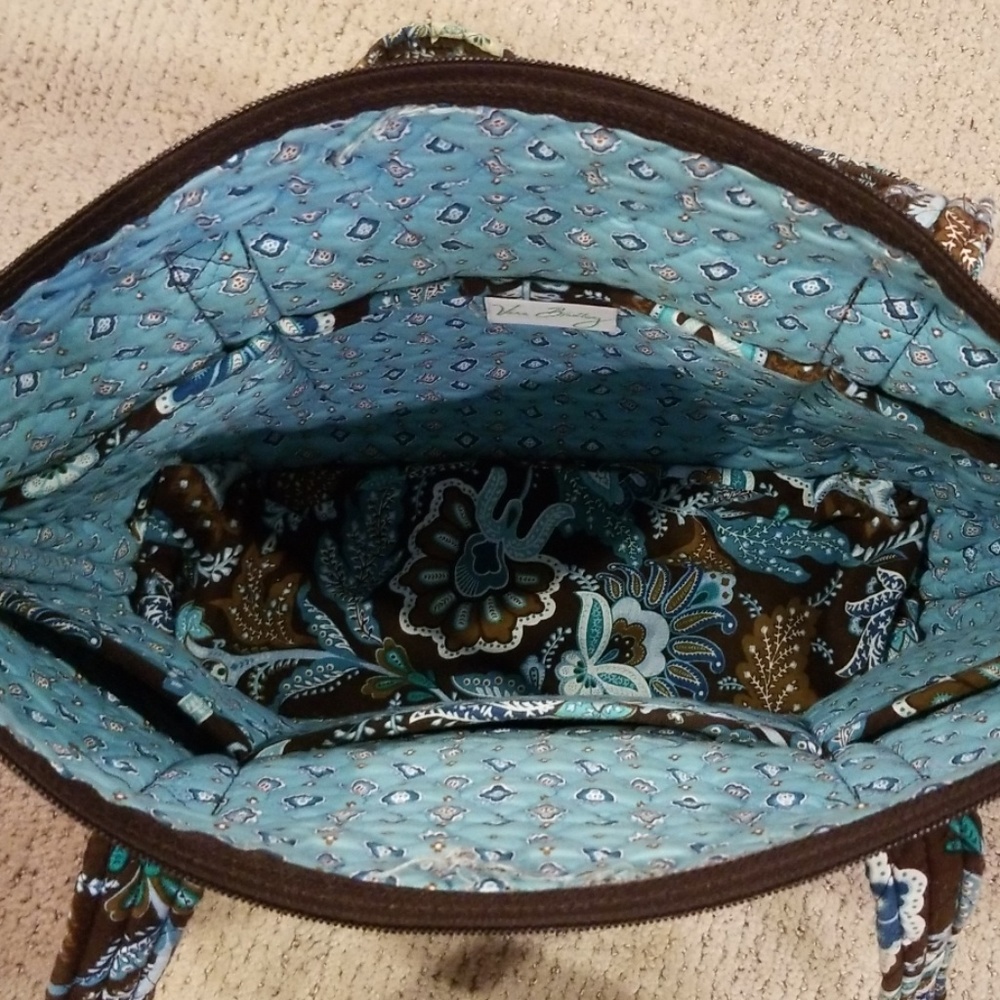 Vera Bradley Tote in Retired Java Blue - Picture 3 of 3